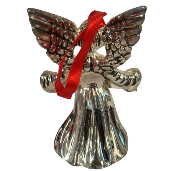 Godinger Holiday Collection 2000 Silverplate 'Millenium Angel Bell' Ornament - Picture 3 of 5